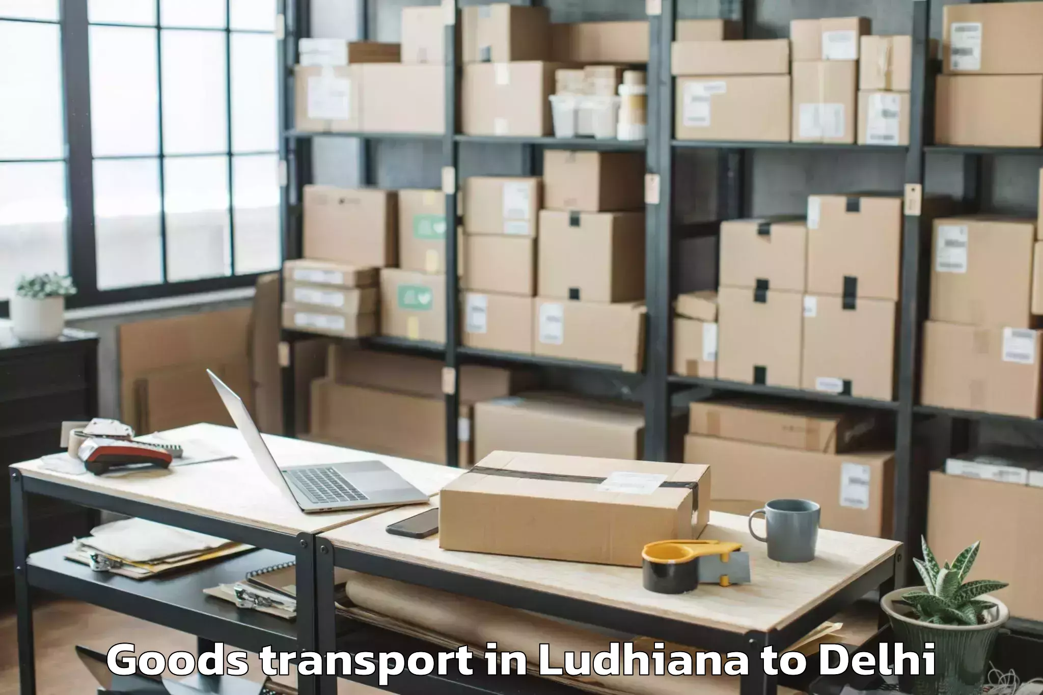 Easy Ludhiana to Najafgarh Goods Transport Booking